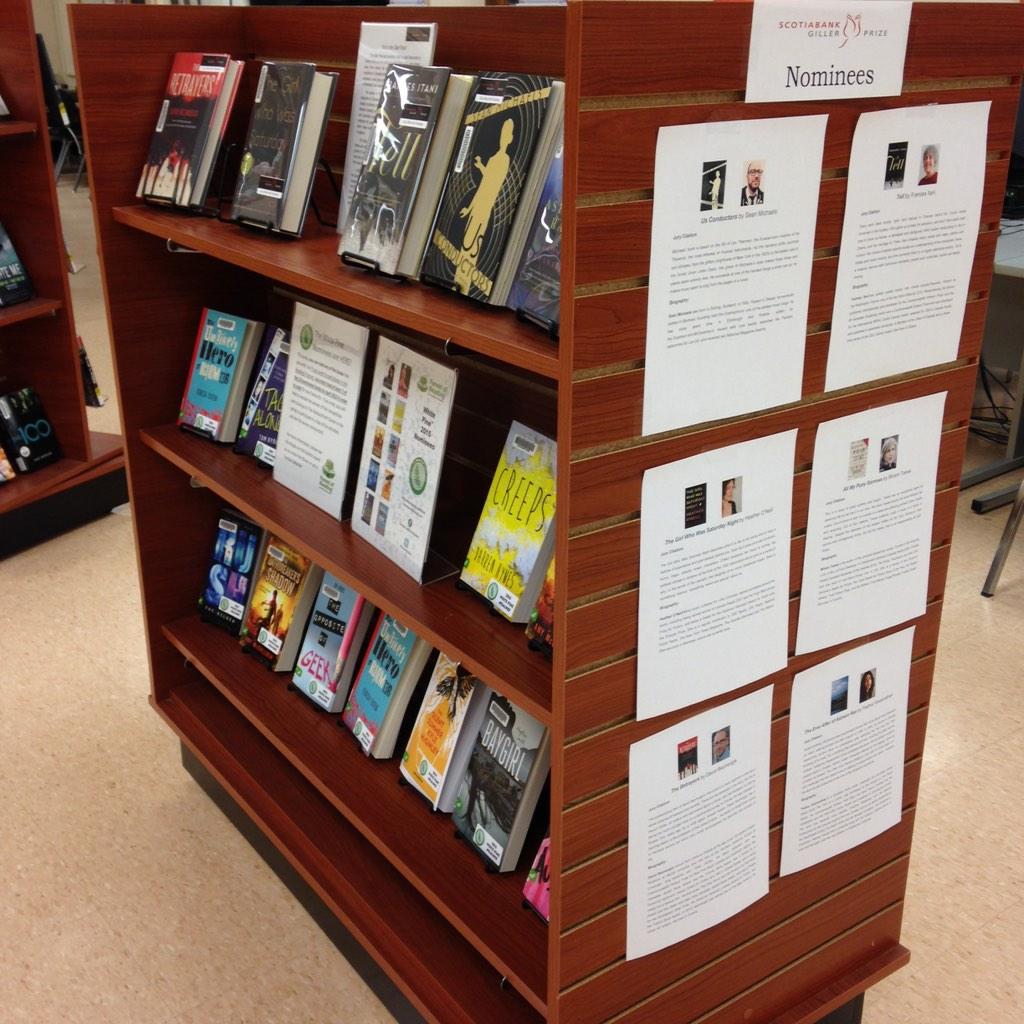 It's #GillerPrize day! Check out our display and take out the books!