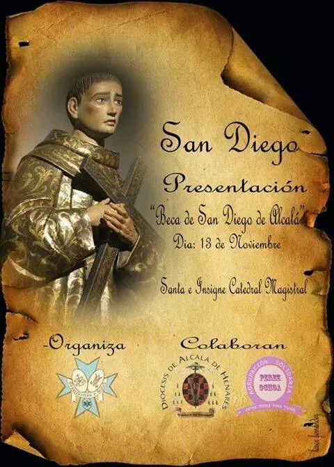 Este jueves presentacion de la Beca " San Diego de Alcala " en la Catedral , misa 19:30. Organiza <a href="/ResuySalud/">ResuySaludAlcala</a>
