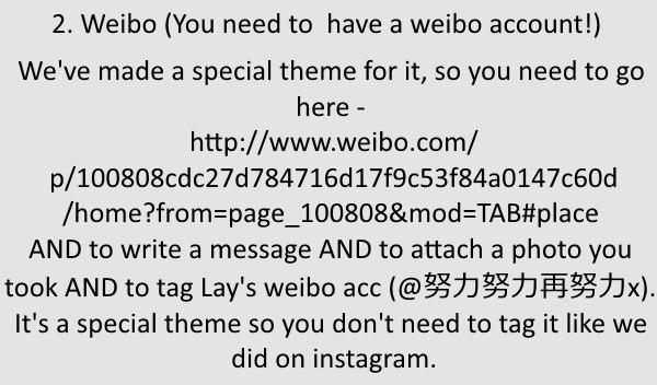 hot_unicorn's tweet photo. #JoinHandsWithZhangYixing mob is on weibo too! you can take part here http://t.co/zr54M1HZdH #lay #exo http://t.co/LD4UQVjvxE