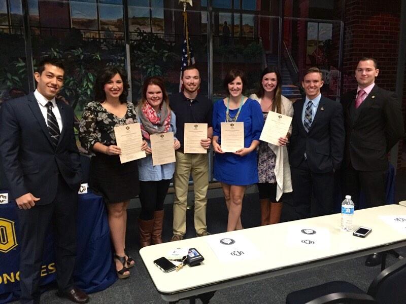 Thank you to the @UCOHomecoming Exec board for coming to Congress today! We're so proud to call you a part of UCOSA.