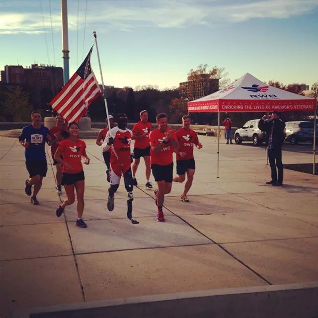 TeamRWB's tweet photo. 3800 foot miles, 60 days, 1 @RePatriotFlag Old Glory Coast to Coast Relay presented by @Band_Aid_Brand #RunWithGlory http://t.co/ghLew7X7Nl