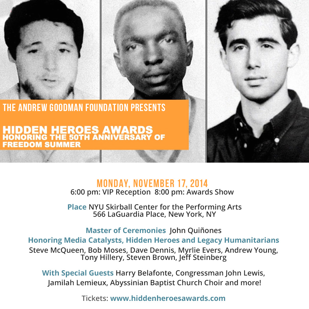trevordayschool's tweet photo. #HHA14 @AndrewGoodmanF 50th Anniversary of #Freedom Summer - join us 11/17 http://t.co/1OPiCprfd7 http://t.co/cHpOZtVnAB