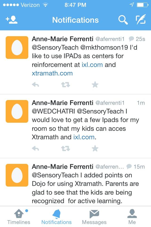 SensoryTeach's tweet photo. #WEDCHATRI http://t.co/5Emzfq7N7z