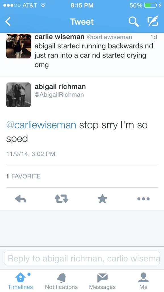 matt_burack's tweet photo. @carliewiseman @AbigailRichman UR the smartest person ik @opglassgold http://t.co/LuB4NSE46H