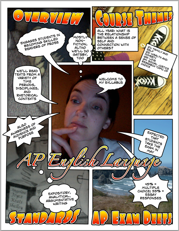 rubintoles's tweet photo. Tech celebration: A syllabus that students actually WANT to read...
 http://t.co/5liMCIoJKc http://t.co/v8EBhnM6wY
