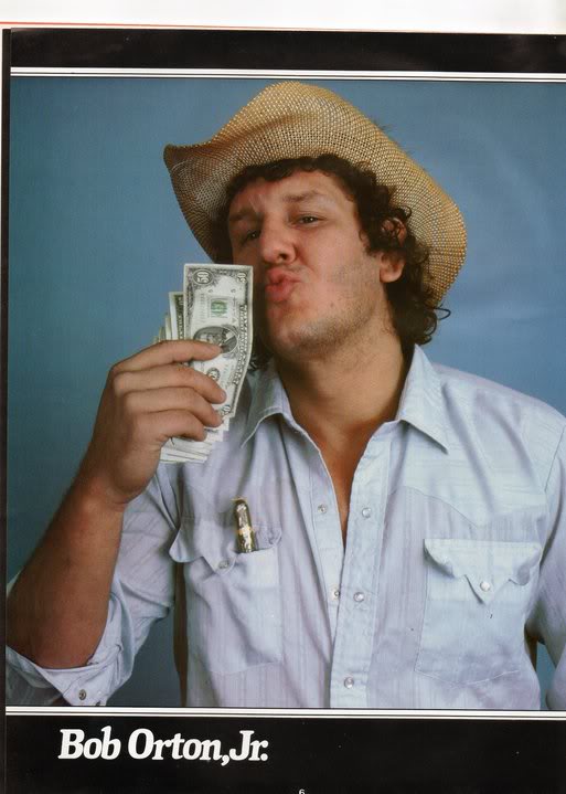 Happy Birthday to a legend and dad, Bob Orton Jr. I hope his arm is doing well. 