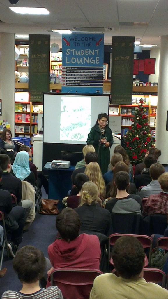 Jung Chang is talking about her new book Empress Dowager Cixi at Blackwells book shop #Oxford.