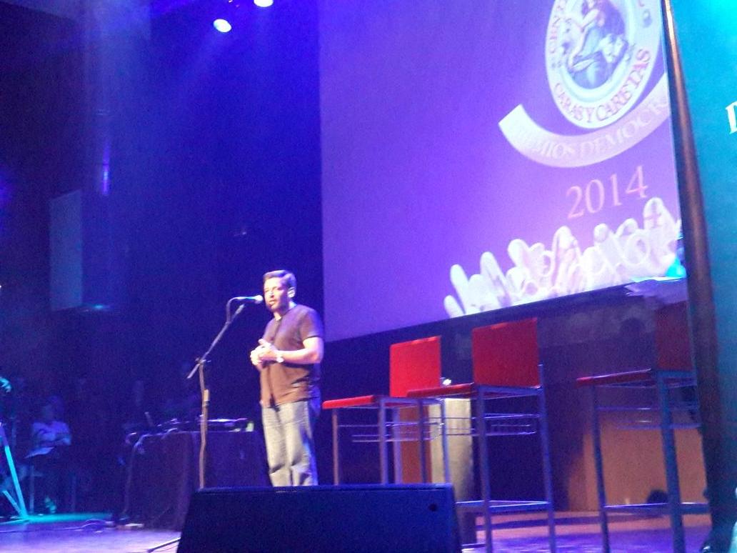 pdemocracia's tweet photo. El presidente de la Fundación Octubre, @victorsmaria, habla en el escenario de los #PD2014 http://t.co/8qKXFPnAyB