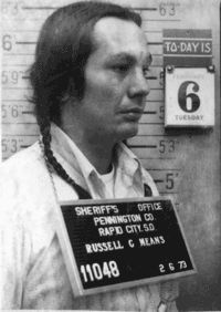 Happy birthday to very hardworking Russell Means. His work lives on through his children. 