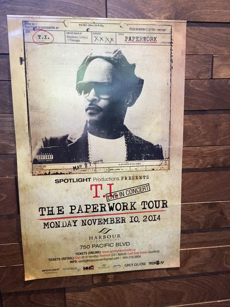 DJMLK's tweet photo. @Harbour_VanCity tonight #Vancouver
#PaperworkCanadaTour http://t.co/reXva5JebP
