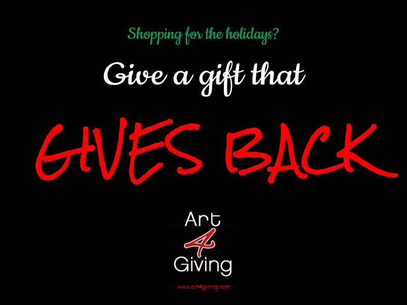 Art4Giving's tweet photo. Are you shopping online for the holidays? Give an art gift that gives back! http://t.co/QOz2zqS5qH http://t.co/MeR2HsYfj5