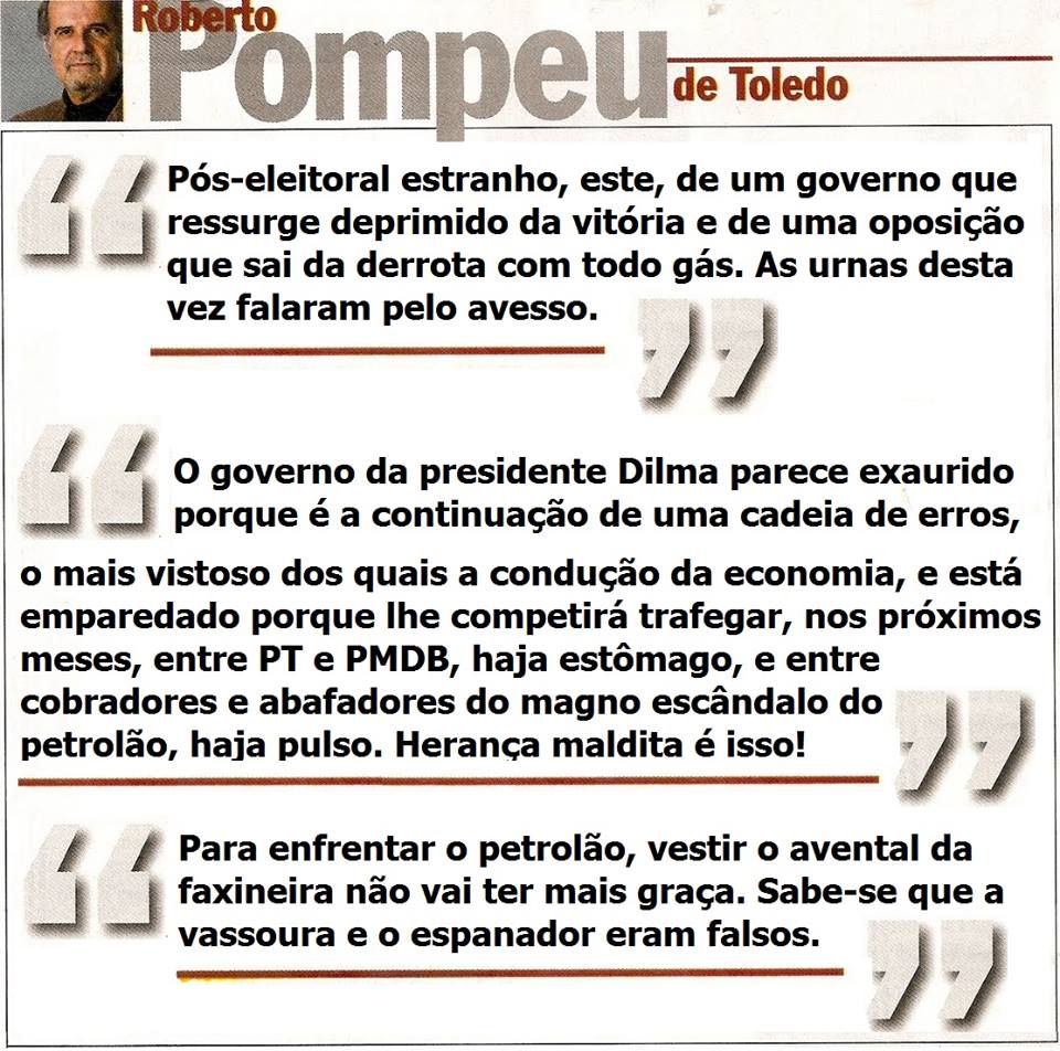 di_drb's tweet photo. Que maravilha.Parabéns presidente @dilmabr a senhora herdou seu pior pesadelo. http://t.co/uwKvZbTtOn