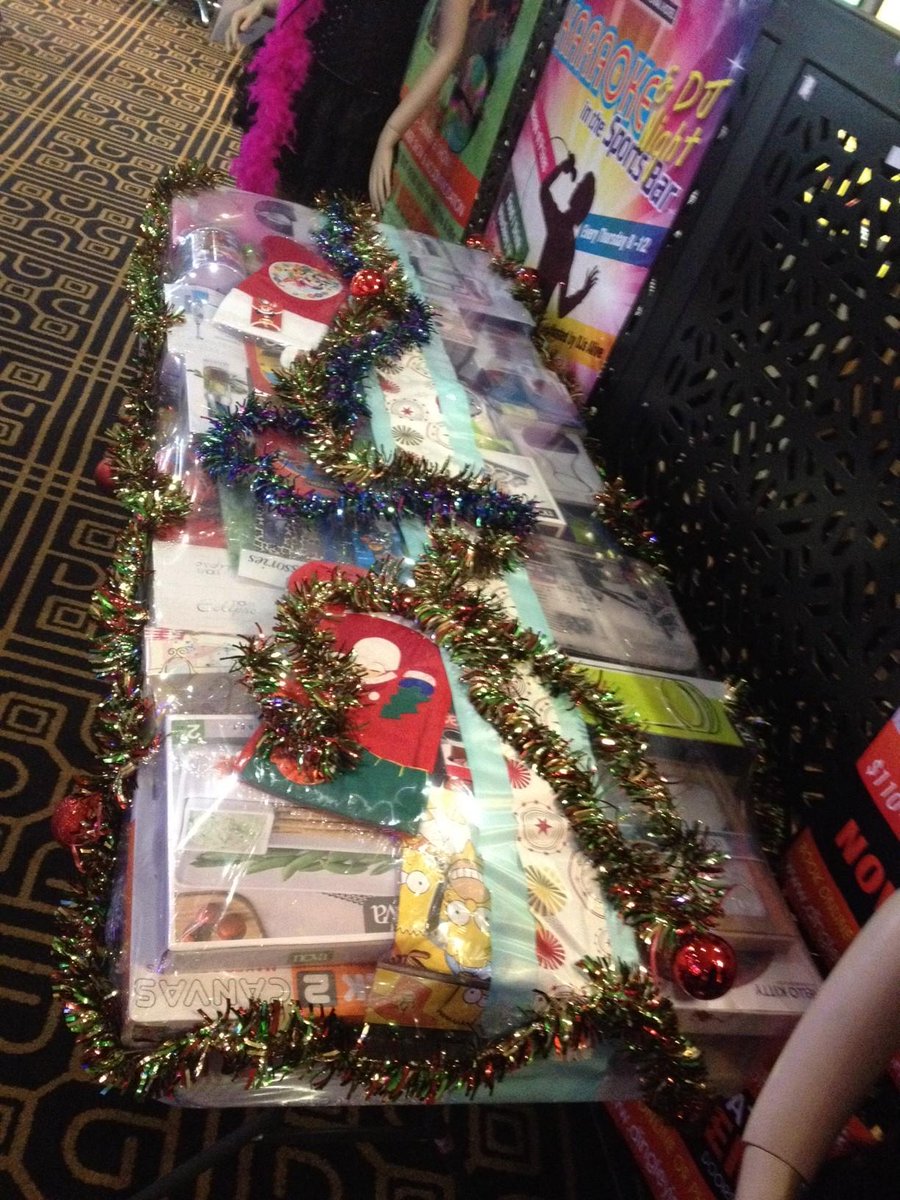 DingleyIntHotel's tweet photo. The Giant Christmas hamper has arrived. Someone will win the lot! http://t.co/NzlesJg8GE
