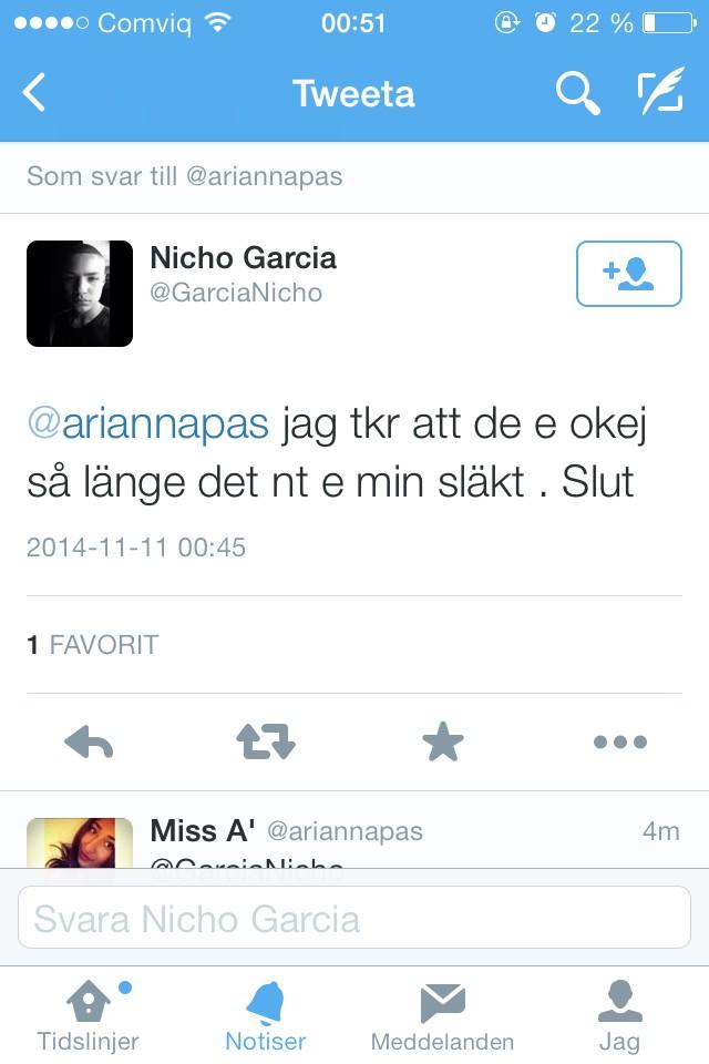 ariannapas's tweet image. @GarciaNicho du gick in i dig själv #feelforu