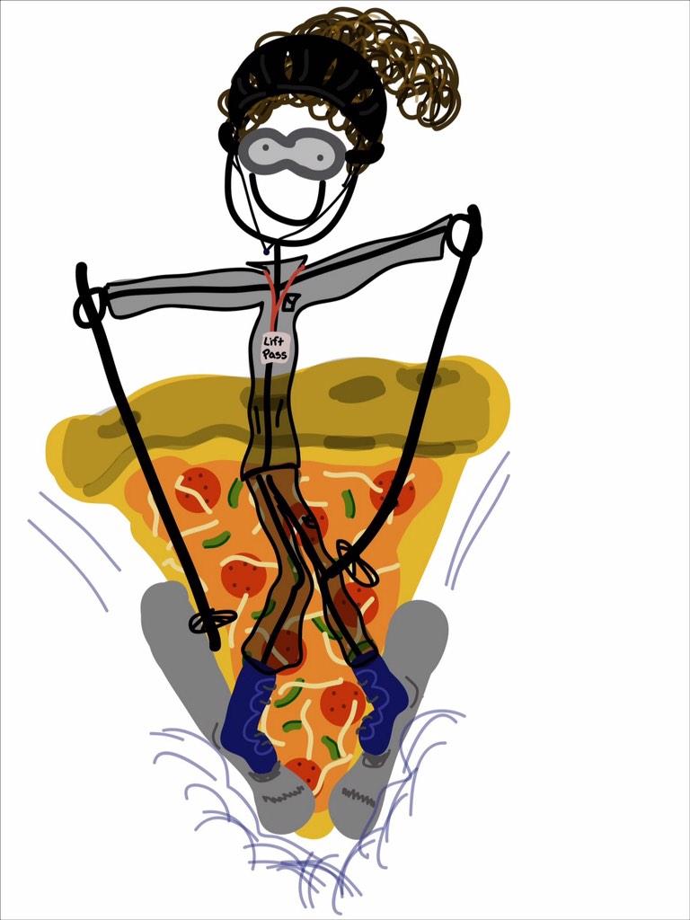 PizzaIsLyfe19's tweet photo. The only thing i know about skiing is that when all else fails, just do the pizza http://t.co/7xsAe0DYxc