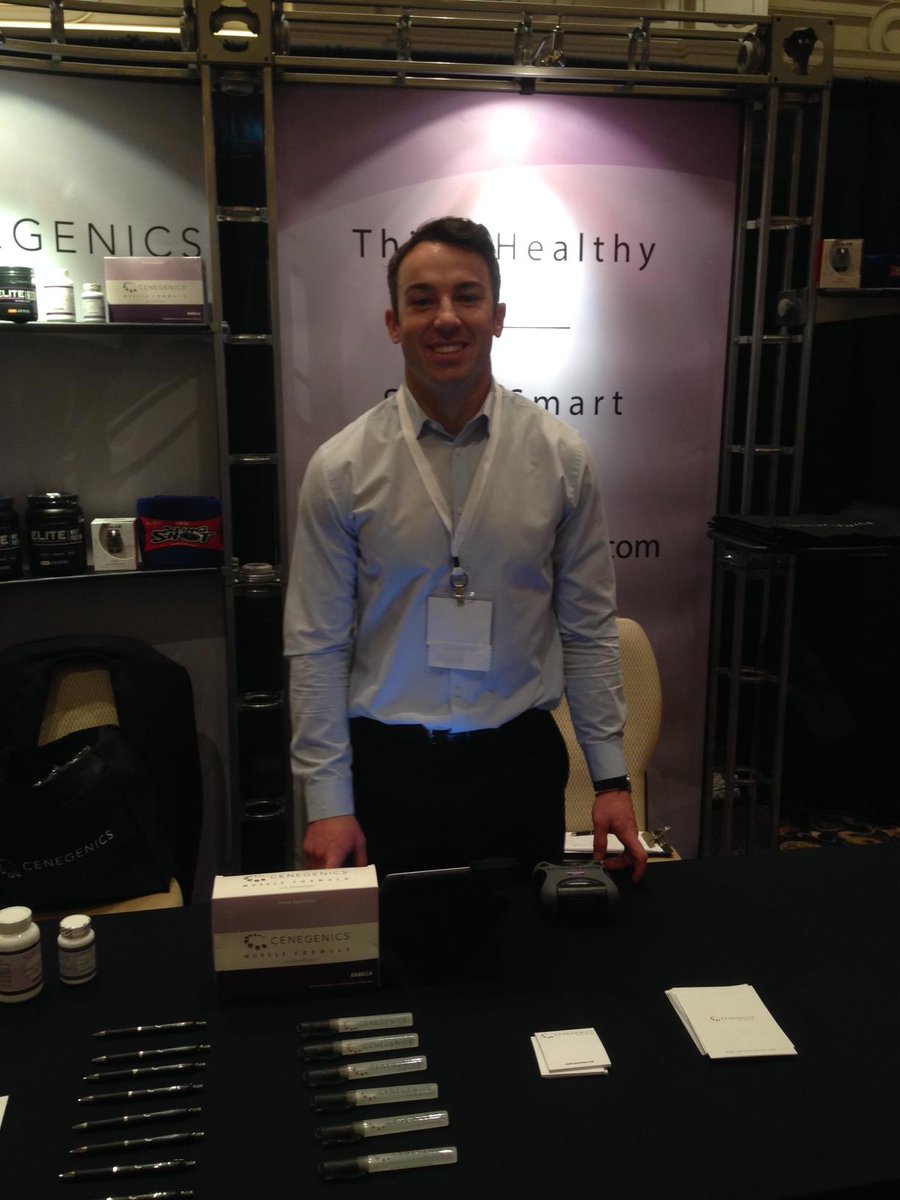 cenegenics's tweet photo. #Cenegenics own Kevin Finnegan debuts our new #Elite Performance Line at the AMMG Conference! #ammgconf #health http://t.co/sIqUPeUPMn