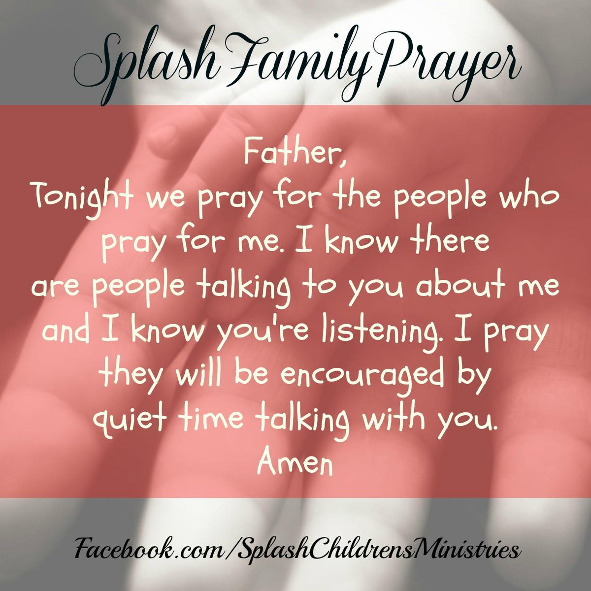 CWCSPLASH's tweet image. We invite you family to pray together this evening with this simple prayer.