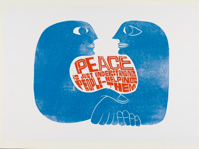 artvswar's tweet photo. Peace, Explained. Paul Peter Piech http://t.co/MzbVI4bTg3 #peace #prinmaking #linocut #graphicdesign #typography #art http://t.co/vYI5NK5cyV