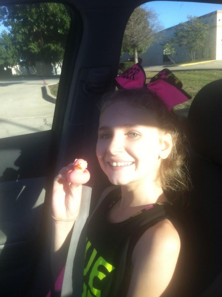 ChampionCheerAS's tweet photo. “@Dawn_Marie19: Karsyn got her 2nd Duck of the season on Saturday! Woo hoo! @xo_karsynfaith #ccaember http://t.co/0lqpWHP2Vl” Congrats!!!