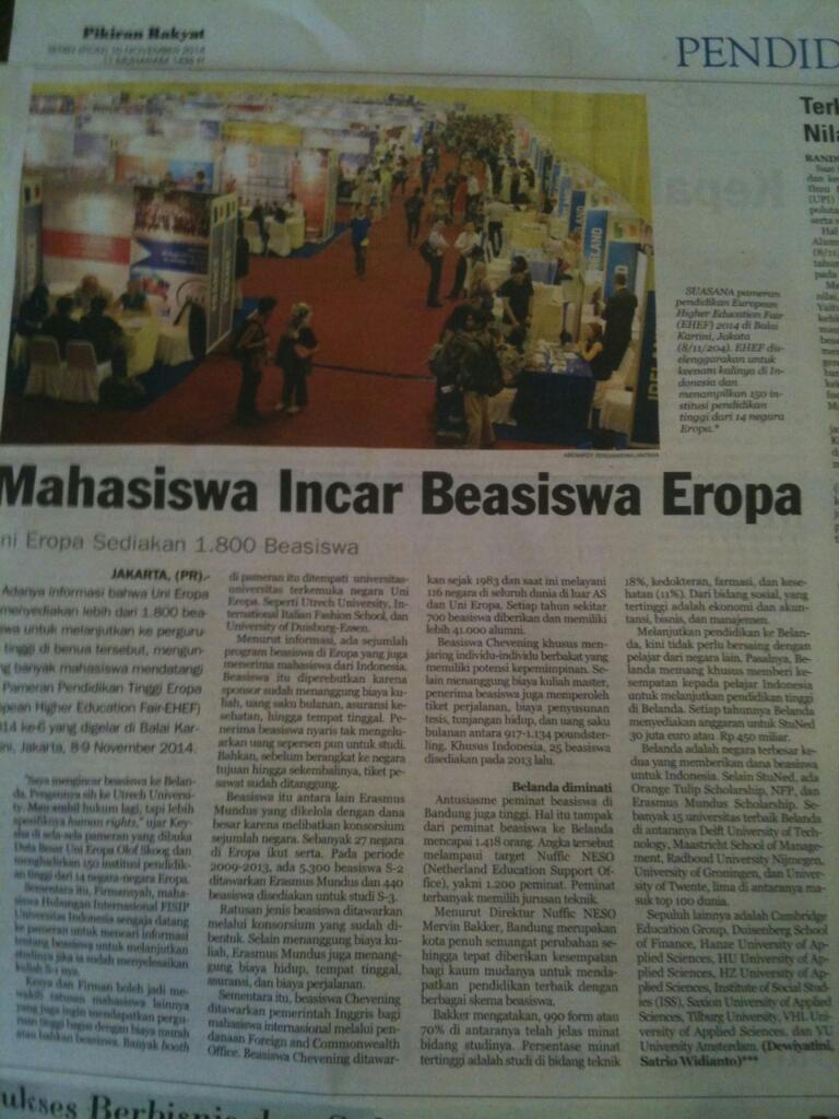 TalentAsia_corp's tweet photo. Keren nih @EHEF2014 antusiasme mahasiswa @Dali_PS @mervinbakker @yossiirianto http://t.co/AYqpdByWoI
