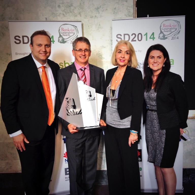 GreenLifestyleM's tweet photo. Congrats to @kimberlyclarkau for their @BanksiaFdn's new Minister's Award for a Cleaner #Environment. #SD2014 http://t.co/lzDcZZbDv6