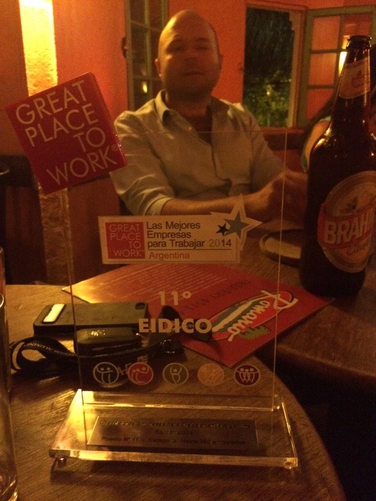 lanabon's tweet photo. Eidico puesto 11 en GPTW @salimateo salimateo http://t.co/klR2sqgWqA
