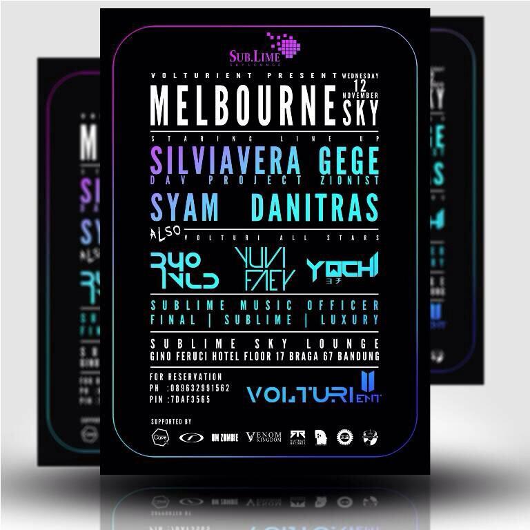 #TOMORROW Nov'12nd <a href="/SkySUBLIME/">Gino Feruci Braga</a> w/ @veraasilviaa @VENOMsyam <a href="/danitraaa/">D A N I T R A</a> <a href="/ZionistEnt/">Freemason mgt</a> @yuvifaey @Ryorvld @yochi_volturi