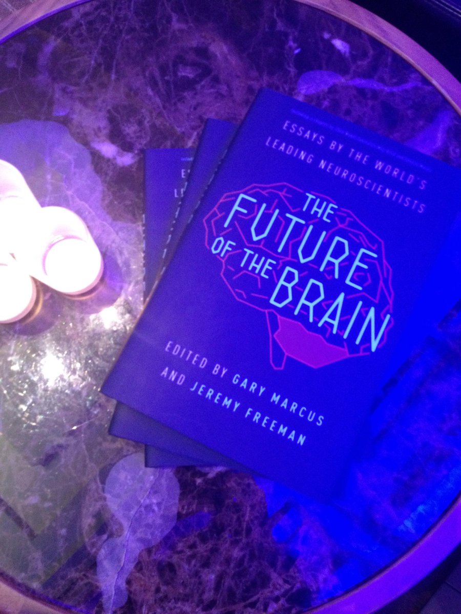 NYASciences's tweet photo. One of the after party goodies, copies of the new book from @GaryMarcus #TheFutureoftheBrain http://t.co/6juI7Vft6p
