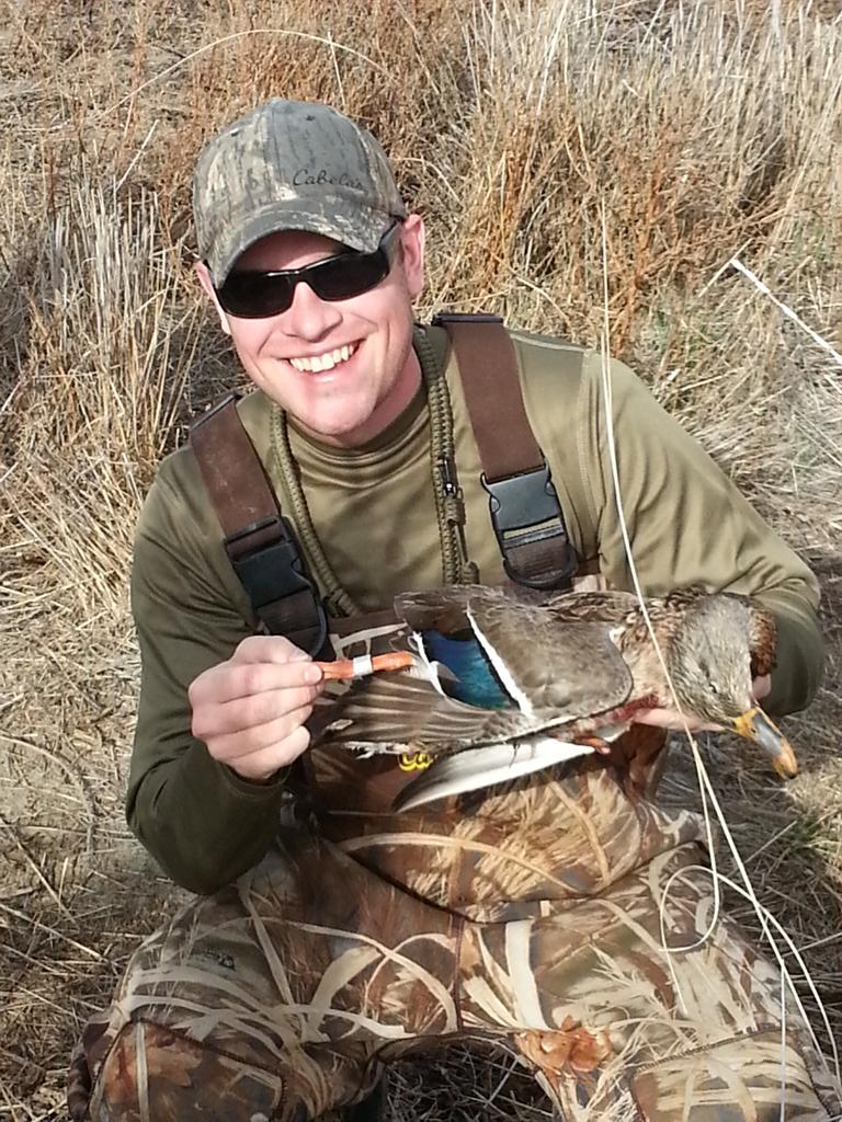 TeskeyMitch's tweet photo. First bandy for my bud, and a huge cold front coming this week @RigEmRight  @SDG_Calls @DakotaDecoy  @AlexLangbell http://t.co/x3rbFKuzoN