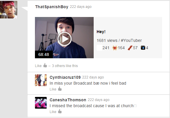 Sebisathot's tweet photo. This is the first YouNow broadcast I watched from ThatSpanishBoy. My first impression of him was "Damn he's cute" xD http://t.co/Mhou07ERPz