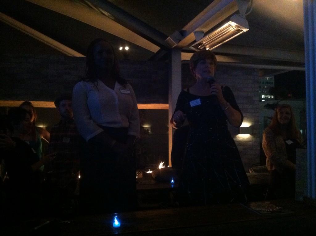 conor_holt's tweet photo. .@mnfilmtv Executive Director Lucinda Winter &amp; Producer @dulynotedinc kick off the LA Icepack party! #MNFTV #Icepack http://t.co/eIzPQWjvHi