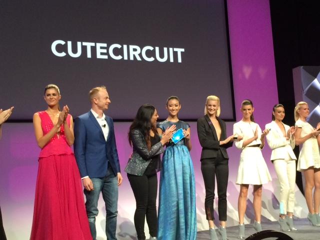 sabrajan's tweet photo. Wearable technology and interactive fashion show from @cutecircuit at #caRewrite #CAWorld http://t.co/BmFkK0XMhF