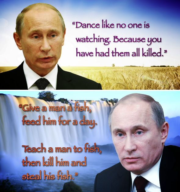 FallonTonight's tweet photo. Vladimir Putin offers some inspirational words of wisdom. #FallonTonight http://t.co/kV6FDUx9zE