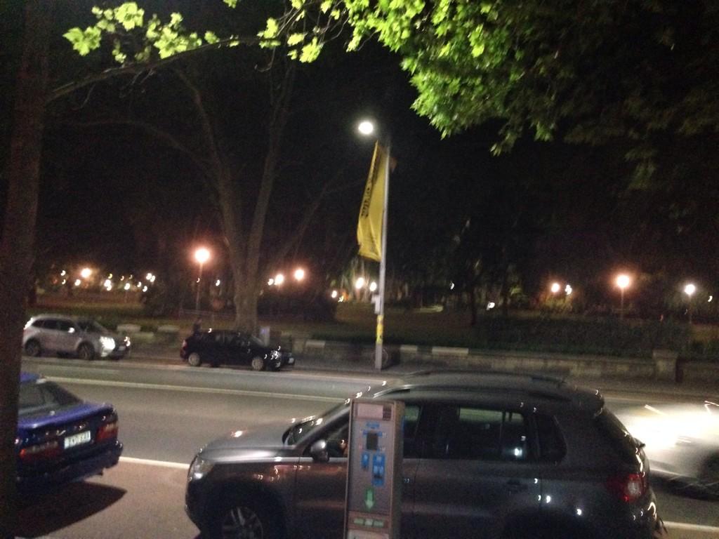 Glass of #wine @ bambini overlooking Hyde park watching the world go by.... #sydneylife