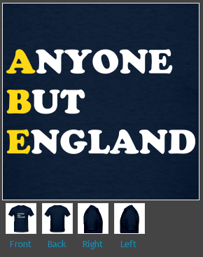 SPFHell's tweet image. #ScotlandvEngland soon. Have you got your t-shirt?

spfhell.spreadshirt.co.uk/abe-anyone-but…

£14.99

#SCOvENG #AnyoneButEngland #the45