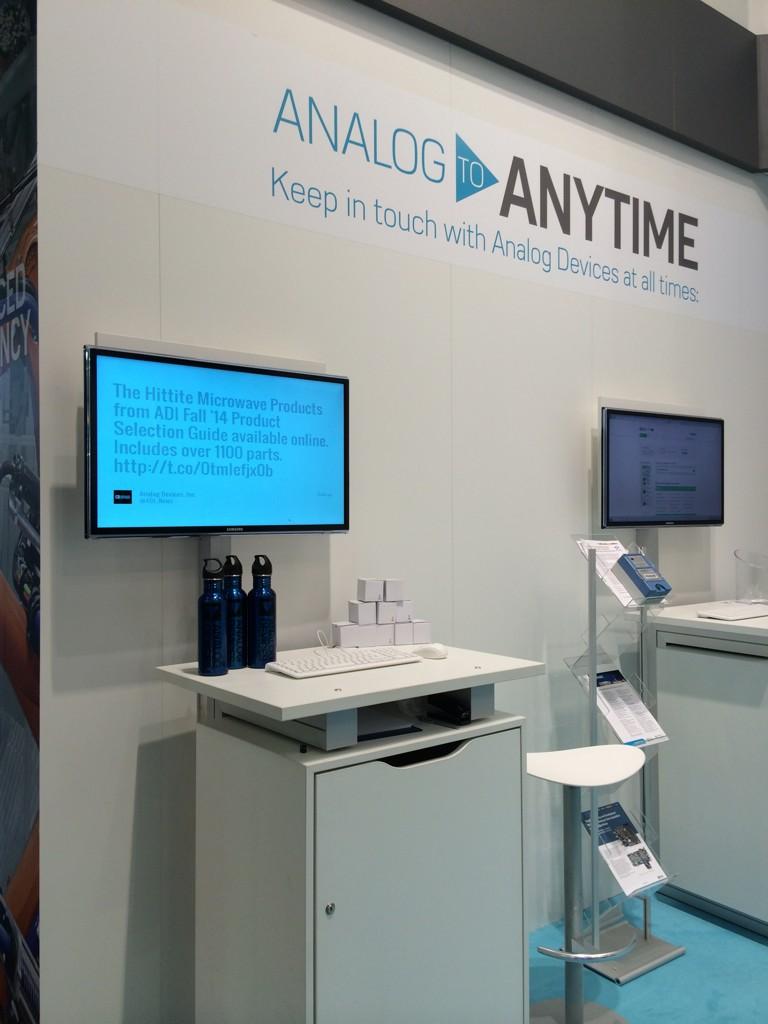ADI_News's tweet photo. At electronica? Stop by the ADI booth in hall A4 to pick up a prize at the social media wall. #elec14 #ADIelec http://t.co/4IZXC23A1Z