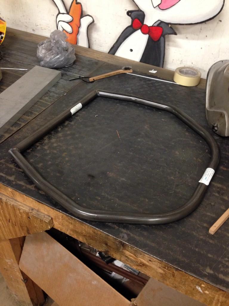 CMURacing's tweet photo. Front roll hoop done. Chassis welding has started! http://t.co/7dKodoZb1i