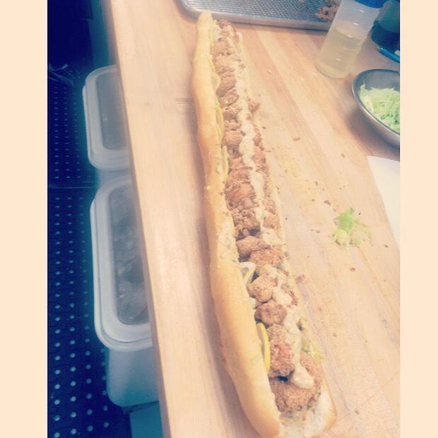 Died and went to Po Boy heaven. #nottooshabby #nottocoolforschool http://t.co/C8irHZQ8f9<a href="/tag/nottooshabby"class="tags">#nottooshabby</a><a href="/tag/nottocoolforschool"class="tags"><span>#nottocoolforschool</span></a>