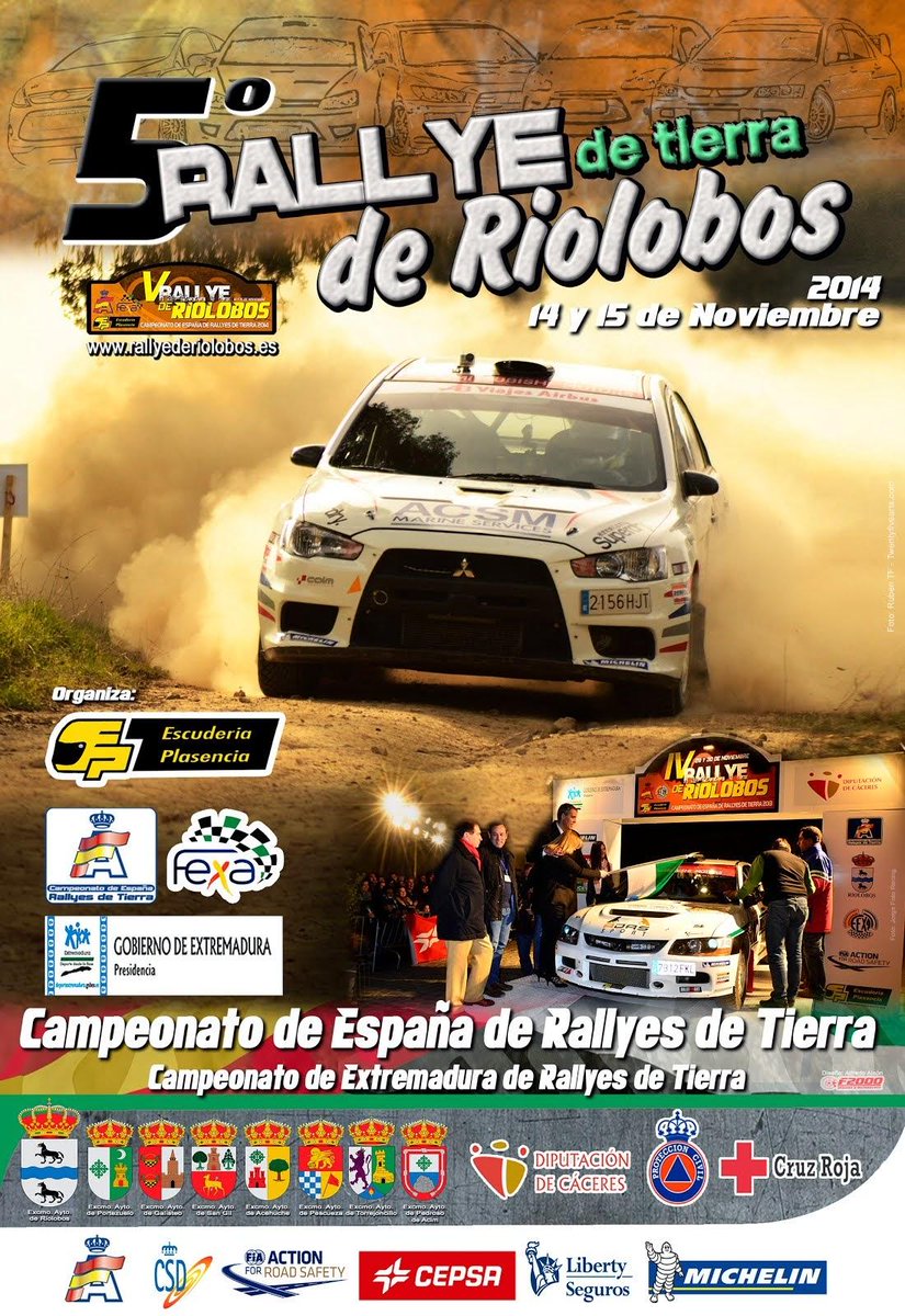 V Rallye de Tierra Campeonato de España #Riolobos  #Extremadura 14 y 15 de nov