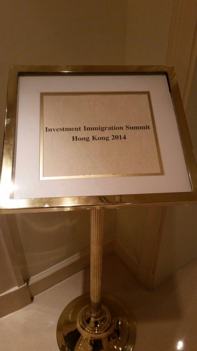 CaribIntl's tweet photo. Prime Developments sponsor and participate in the #Investment #Immigration Summit in #HongKong.
#StKitts #Citizenship http://t.co/n0nqex8Vnc