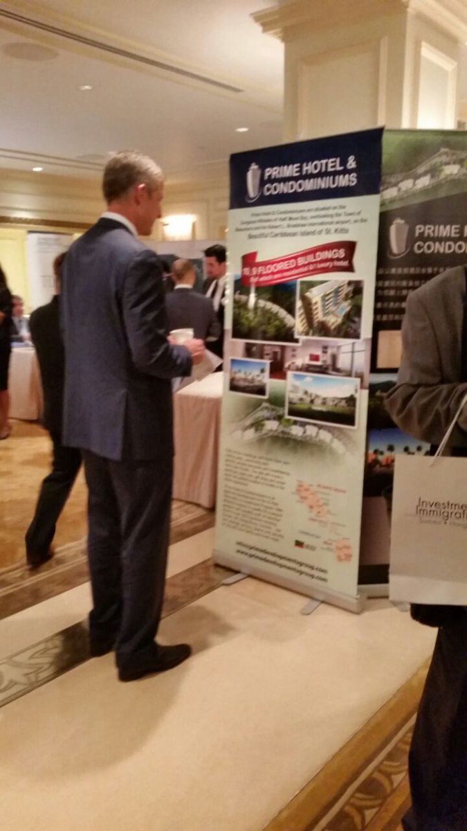 CaribIntl's tweet photo. Prime Developments sponsor and participate in the #Investment #Immigration Summit in #HongKong.
#StKitts #Citizenship http://t.co/n0nqex8Vnc