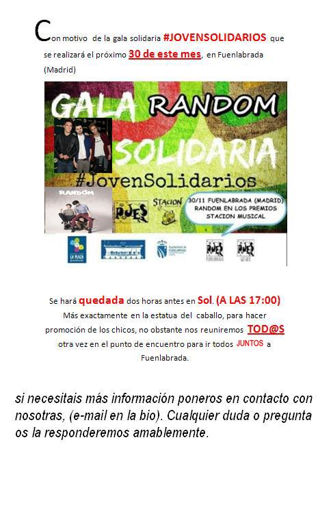 RandomClubMad's tweet image. RANDOMERS MADRILEÑ@S PRÓXIMA QUEDADA EL DÍA 30/11 A LAS 17:00 EN EL CABALLO DE SOL. AQUI OS DEJAMOS LA INFO.