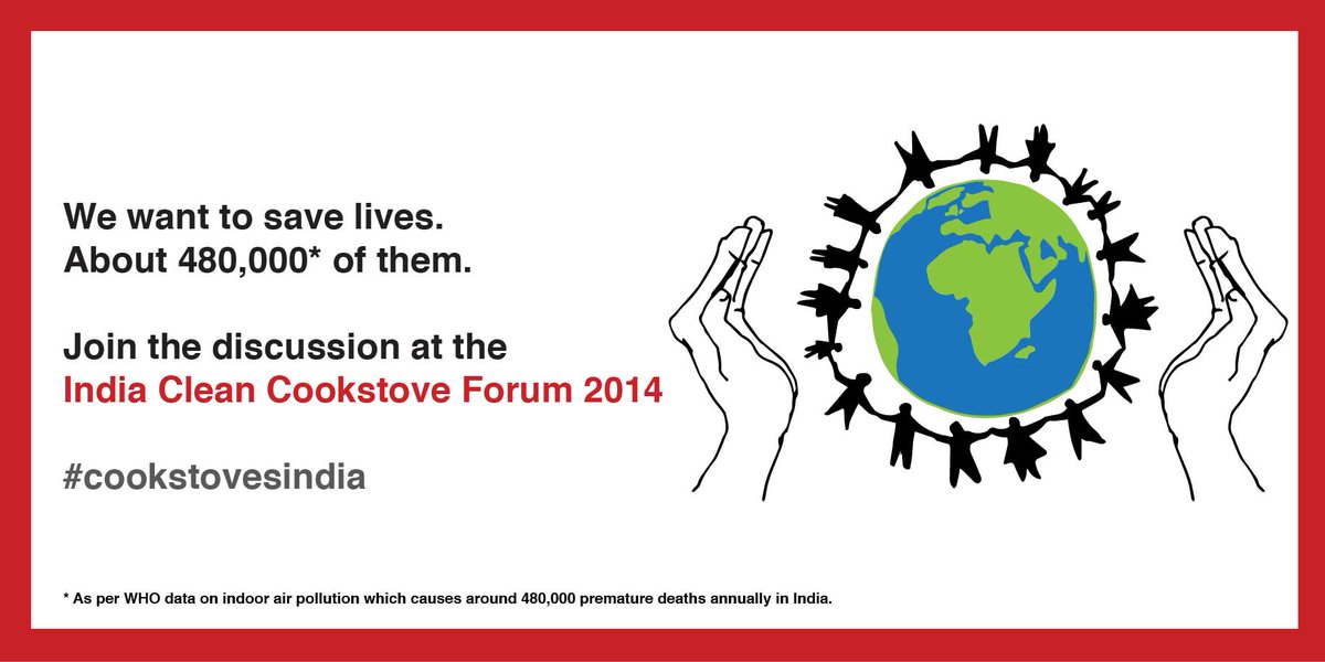 Clean cookstoves can save millions of lives. At the  India Clean Cookstove Forum 2014 #cookstovesindia