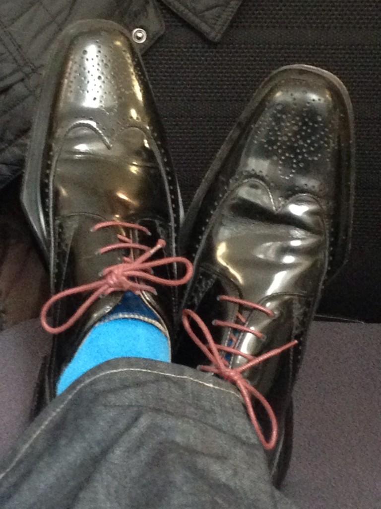 preston2912's tweet photo. I know it's bad etiquette to put ones feet on seats, but I can't stop admiring my new @OliverSweeney shoes ;) http://t.co/nC5vgKW0at