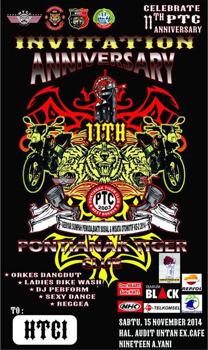 CTMreggae's tweet photo. Next Jamming  ANNIVERSARY Pontianak Tiger Club (PTC) .at ex'ninetine.sabtu 15 nov 2014
On stage 20.00 wib..gratisss http://t.co/AcJANoXc5W
