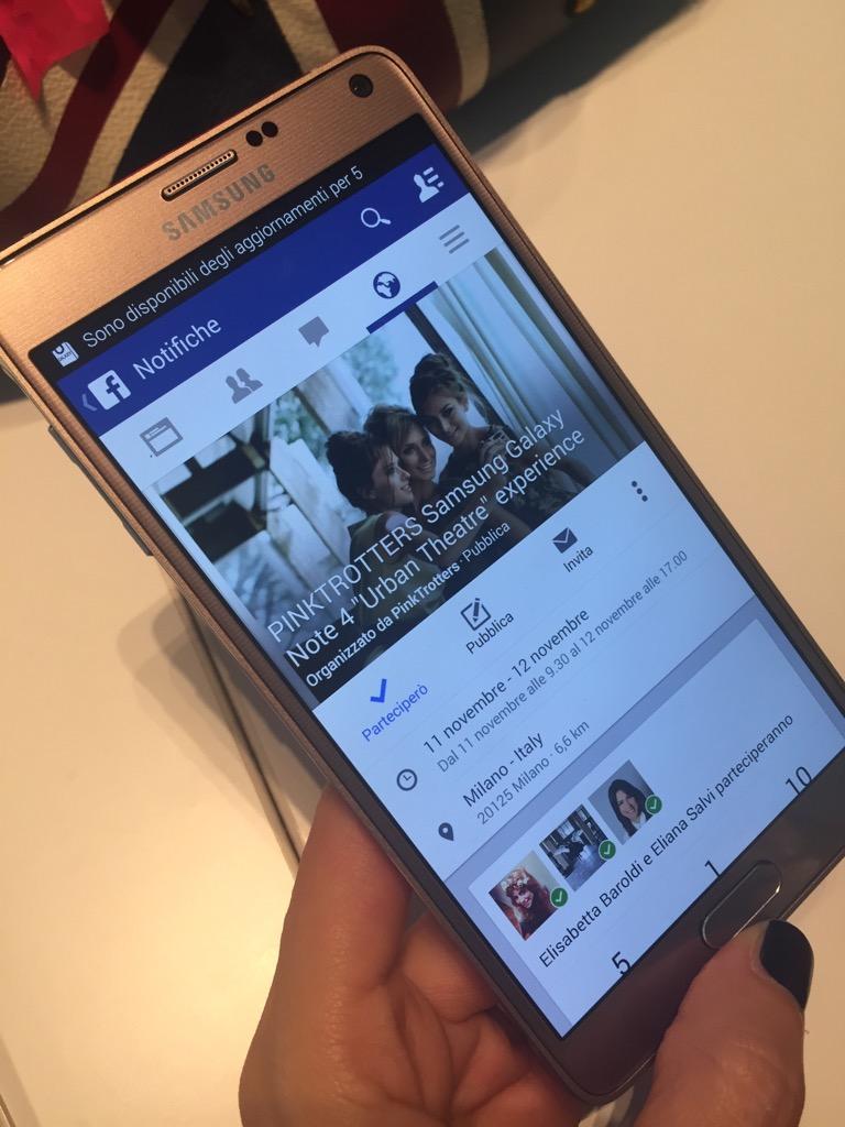 Pinktrotters's tweet photo. Getting ready with @SamsungItalia for #Note4Pinktrotters 2-days event! #fotosociality Stay tuned, discover more! http://t.co/Crfh5Md9pc