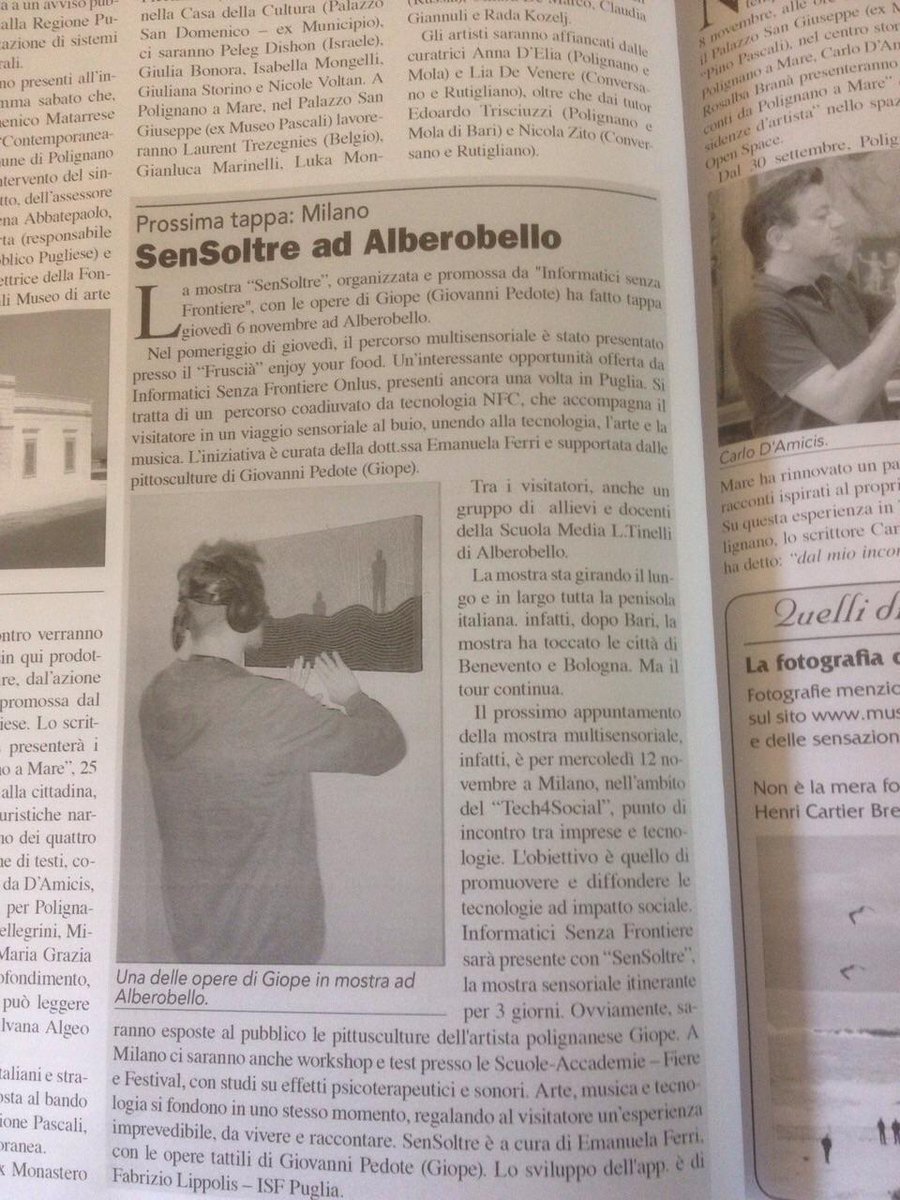 Manukeks83's tweet photo. Assaggio di Sensoltre  con @informatici a presto al #tech4social. @newsmilano http://t.co/HSxntZqZGv