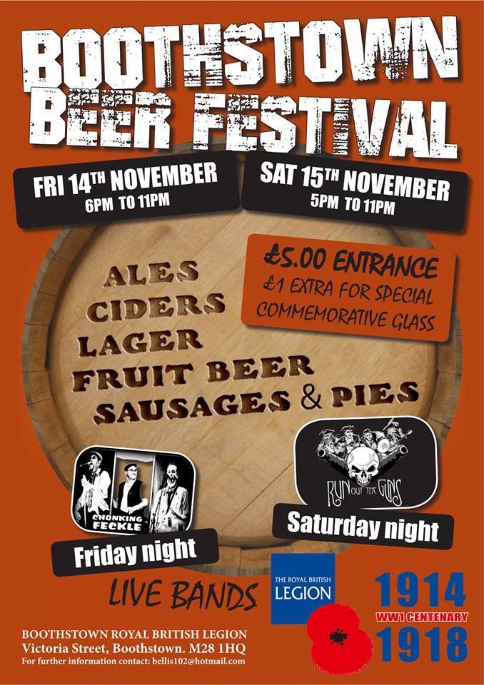 SELancs_Camra's tweet photo. Local beer festival this weekend @BoothstownRBL @BoothstownBeerF http://t.co/or0uOQwMWW