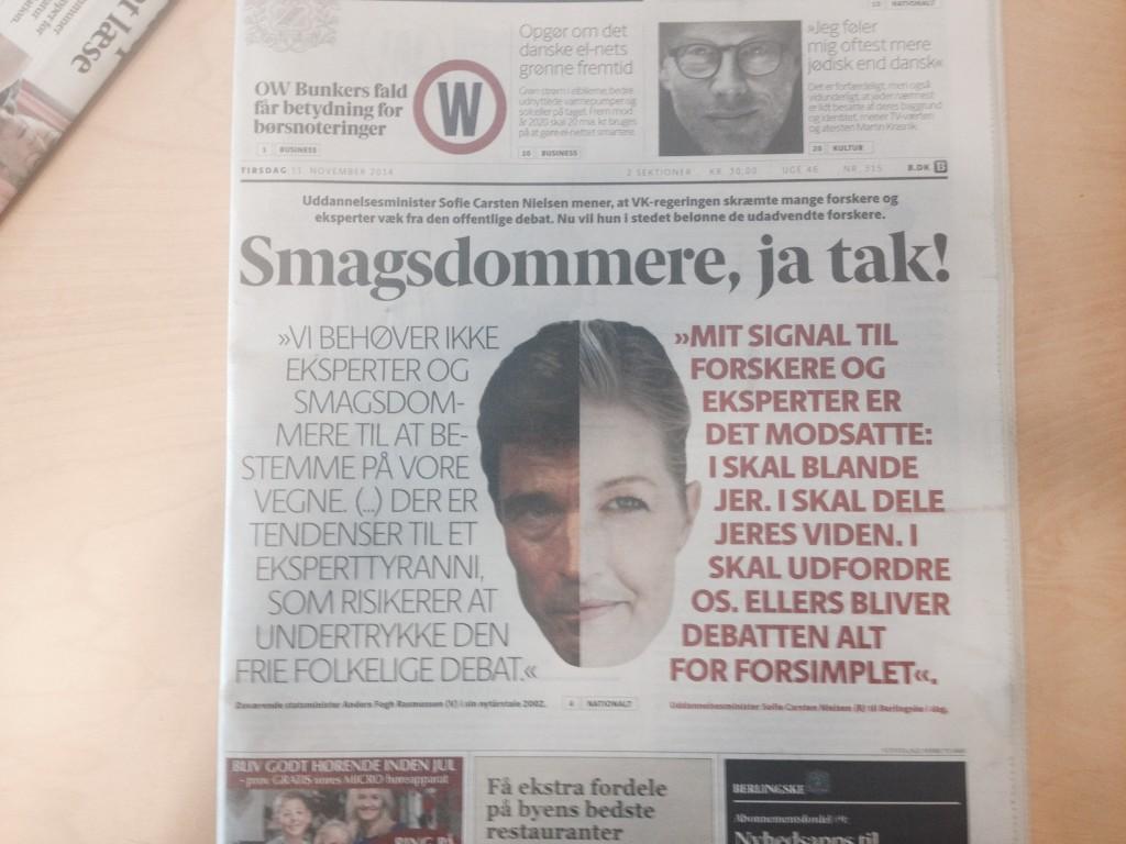 ABerentzen's tweet photo. Meget enig med @sofiecn. De dygtige forskere på uni skal blande sig også i D-modellens udmøntningen. #uddim #uddpol http://t.co/FEfjH3Rhs9