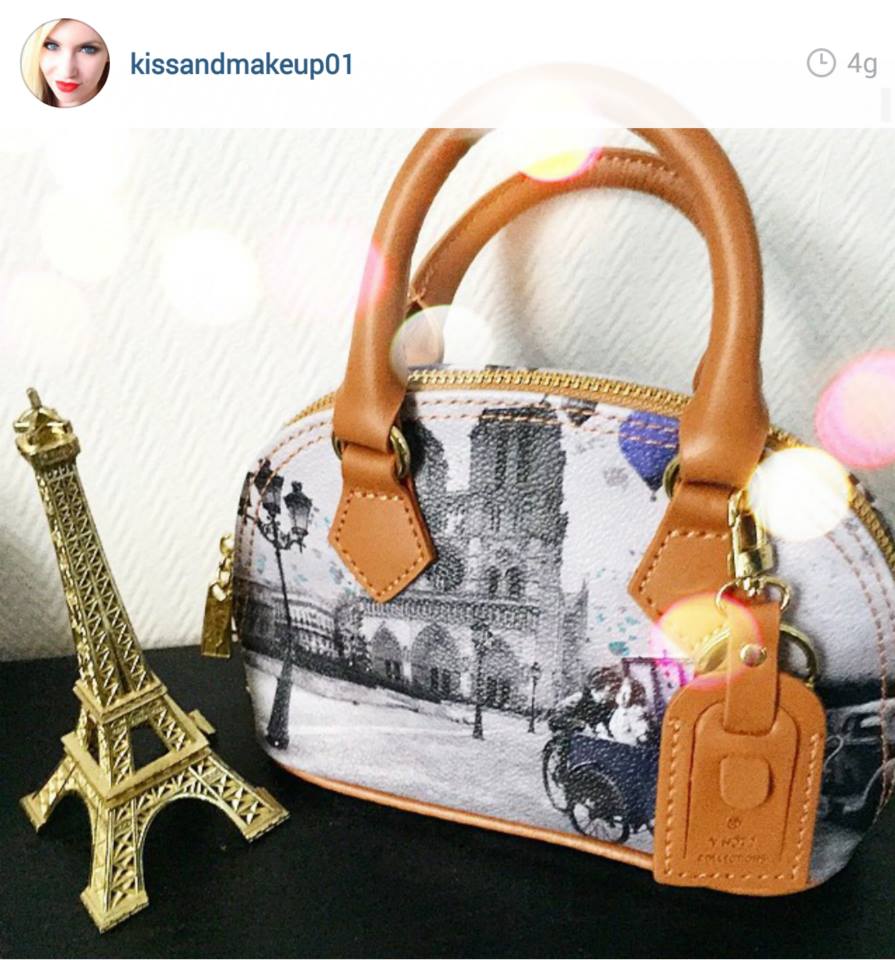 YNot_it's tweet photo. Nicole Husel @KissAndMakeup01 sceglie #Parigi per la sua #borsa #Ynot? della linea #YesBag! #Fashion #Style #Bag http://t.co/wIBDLnGr1Q